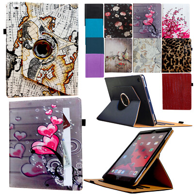  For iPad 4 /4th Generation Rotating Magnetic Case Smart Cover Stand w/ Pocket