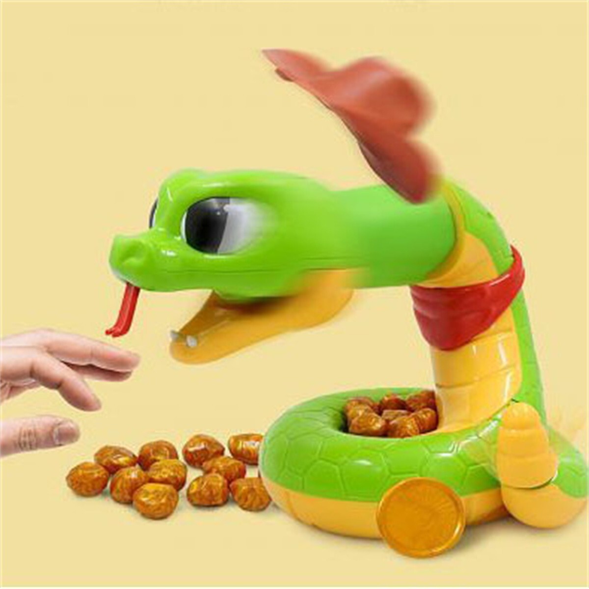 Cartoon Electric Rattlesnake Toys Snake Head Popup Game