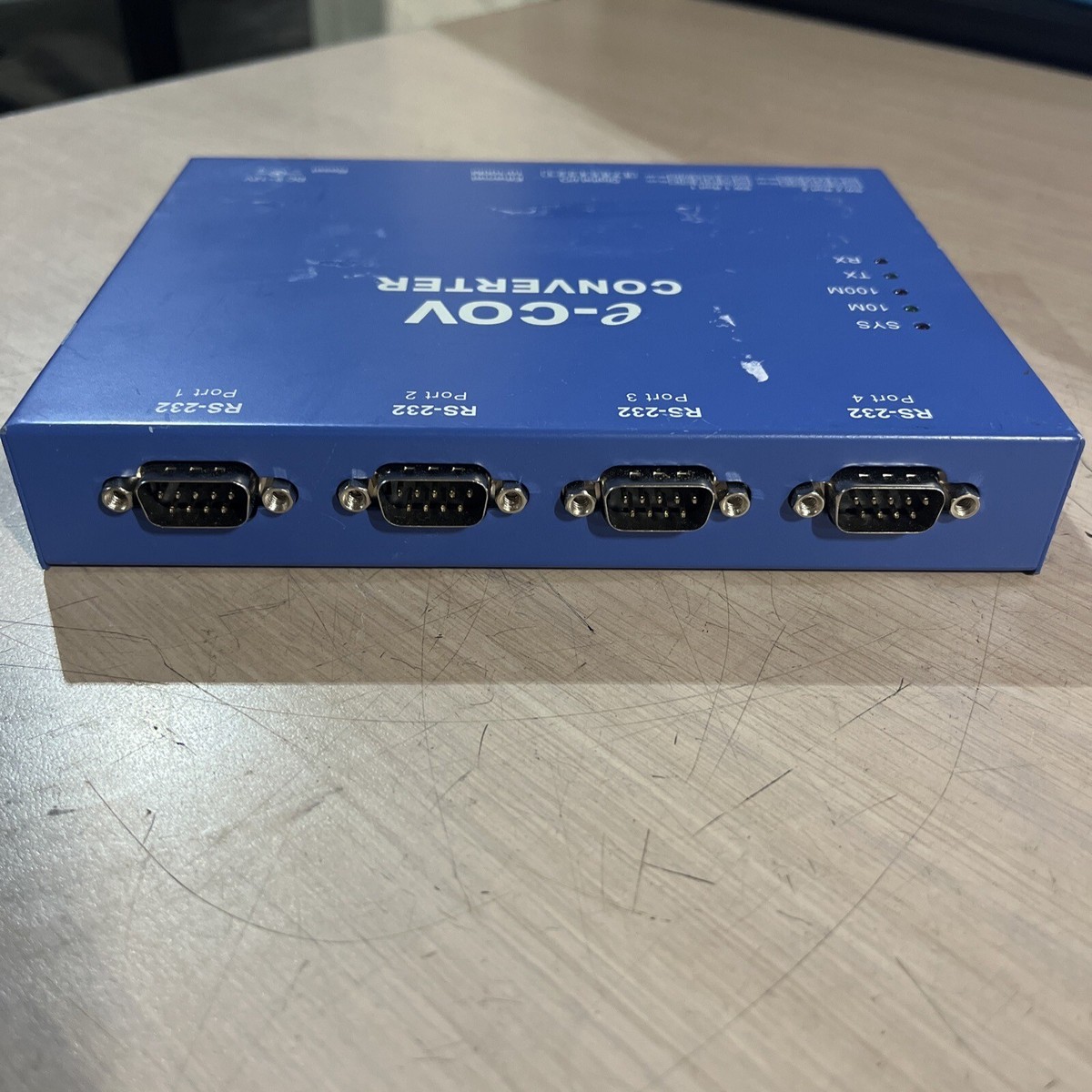 E-COV ECOV-432 RS232 CONVERTER SERIAL-ETHERNET RS232/422/485 TO