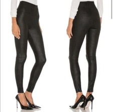 NWT Commando Faux Suede Leggings SDE101 Black Size Small 