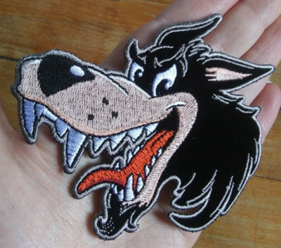 Lone Wolf Motorcycle Biker Punk Tattoos Iron On Vest Jacket Patch