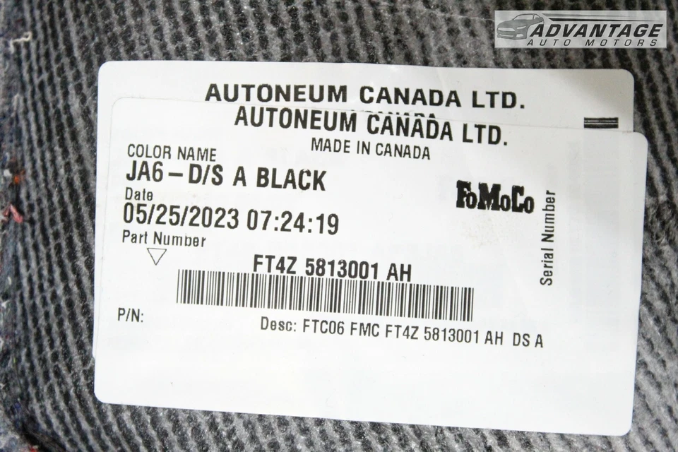 2016-2018 LINCOLN MKX FRONT LEFT DRIVER SIDE CARPET COVER LINER MAT BLACK OEM - Image 4 of 4