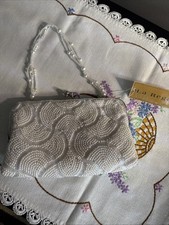 Vintage La Regale Beaded Clutch Evening Bag with Beaded Strap NWT
