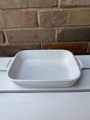 Staub Rectangular Ceramic Baking Dish 9'' White Bakeware New