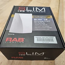 RAB SLIM12 12 WATT FULL CUTOFF FULLY SHIELDED LED WALL PACK 12W 5000K 2070 LUMEN