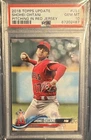 2018 Topps Update #US1 SHOHEI OHTANI Rookie Pitching In Red Jersey PSA 10