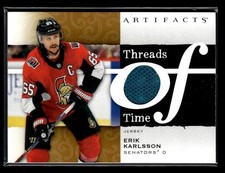 2021-22 Upper Deck Artifacts Erik Karlsson #TT-EK Threads of Time