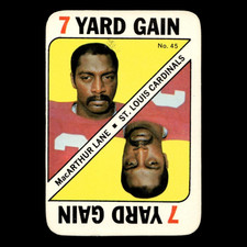 MacArthur Lane #45 1971 Topps Game Inserts St. Louis Cardinals Football Card NFL