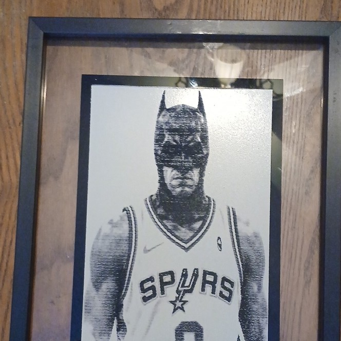 Nike San Antonio Spurs Basketball Jersey Art Print Black & White