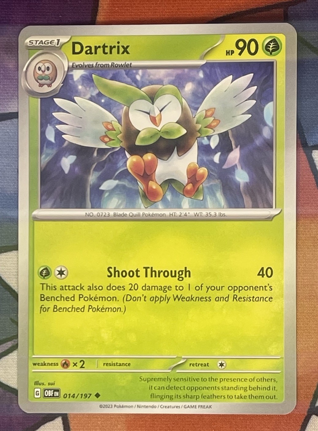 Pokemon Dartrix (14/197) Obsidian Flames