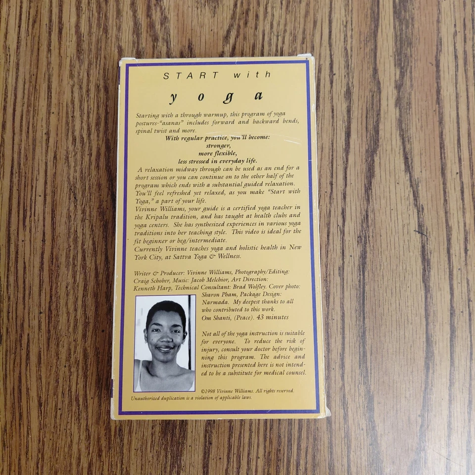 Start with Yoga Beginners with Vivinne Williams 1998 VHS - Image 2 of 4