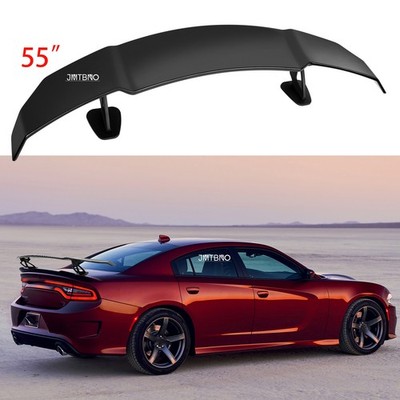 55''GT Style Rear Trunk Spoiler Wing Gloss Black For 15-23 Dodge Charger Hellcat