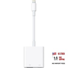 Apple MFi Certified Lightning to USB Camera Adapter with Charging 1 White