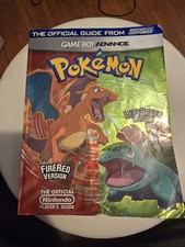 Pokemon FireRed LeafGreen GBA Nintendo Power Official Guide With Combat Charts