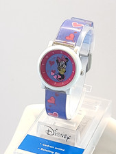 Vintage Disney Minnie Mouse Watch SII MC0278 Blue Hearts Band Women  s