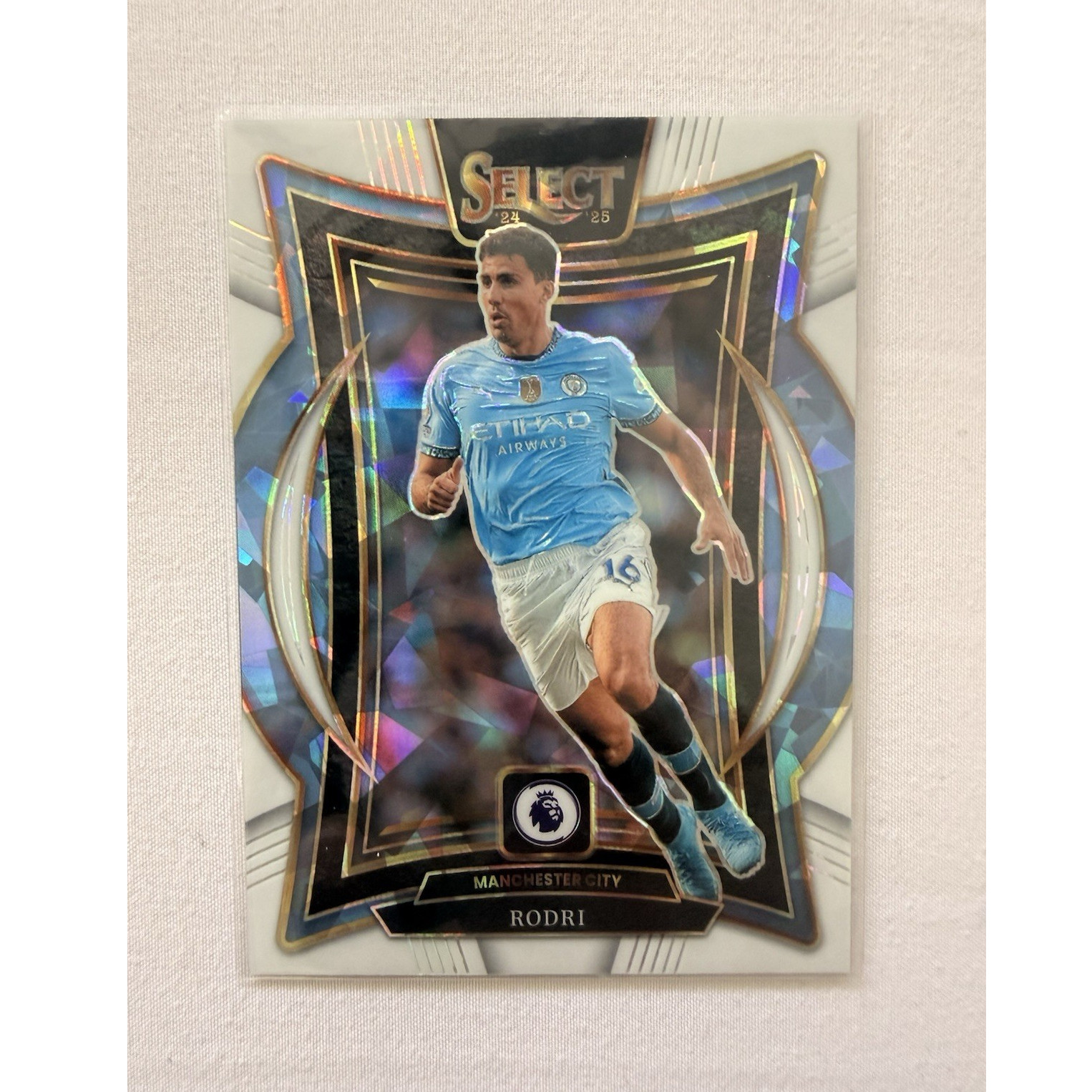 Panini Select White Ice Prizm Rodri Manchester City #52 /85