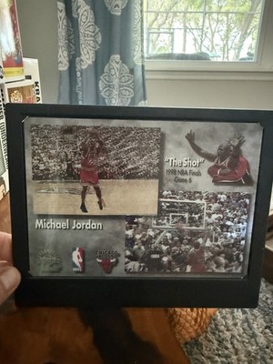 1998 Upper Deck Michael Jordan Authenticates 3-D Jumbo The Shot 5x7 Photo