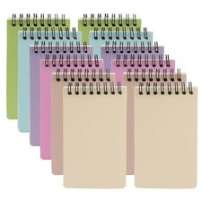 12 Pack Pocket Notebooks, 3x5 Small Notepads, Mini Spiral Notebooks, 60