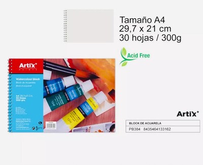 8435464133162 Blok do akwareli ArtiX A4 30 szt. Artix