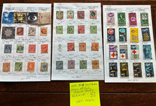 NHR BC 29 Great Britain British Used Stamps on Old Dealer Circuit Sheet SCV $151