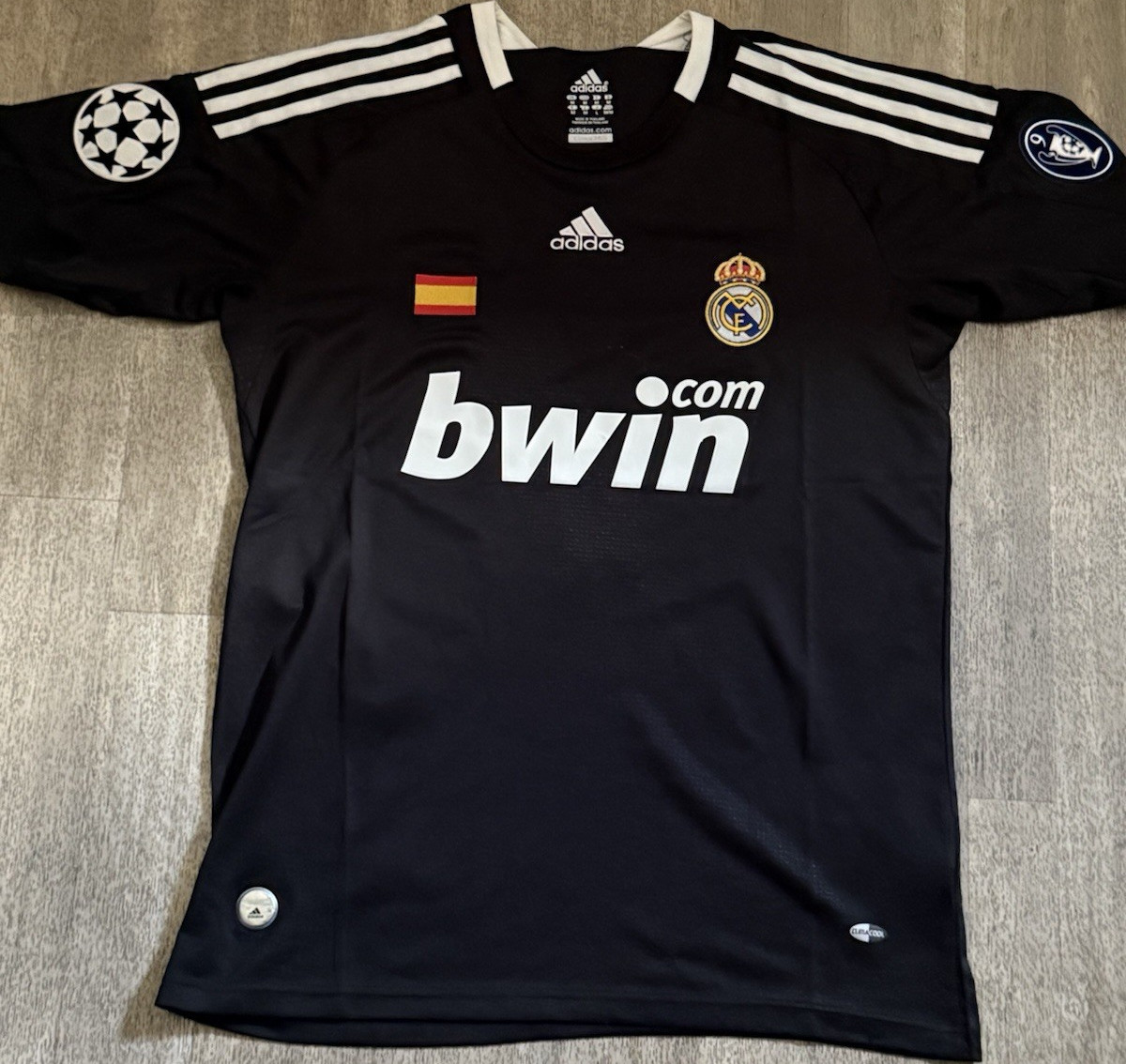 adidas Real Madrid Pepe #3 Black UEFA Champions League Soccer