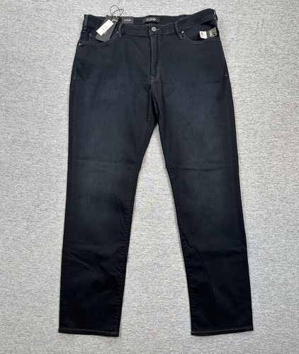 34 Heritage Jeans Mens 42x34 Charisma Midnight Blue Relaxed Straight Stretch NEW