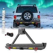 Black Texture Rear Bumper Steel W Tire Carrier For 1989-2001 Jeep Cherokee Xj Black Texture Rear Bumper Steel W Tire Carrier For 1989-2001 Jeep Cherokee Xj
