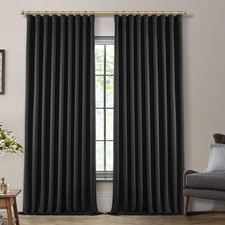 Extra Wide Thermal Insulated Blackout Curtains, Designed for Winter Weather, 72"