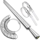 4PCS Ring Sizer 1-17 REIDEA Measuring Jewelry Sizing Tool, Reusable Finger Size