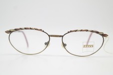 Vintage Glasses Zeiss 6663 8200 Gold Bronze Oval Eyeglass Frame