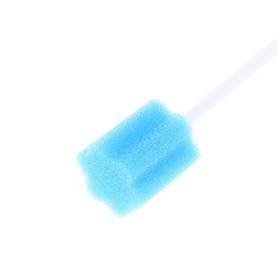 100Pcs Disposable Sponge Stick Oral Swabs Single Disinfectant Stick Cleaning