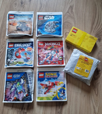 LEGO Paperbag Konvolut 6 Stk. Technic Star Wars Dreamzzz Ninjago City Sonic .+.