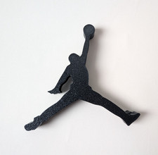 Air Jordan Jumpman 3D Printed Basketball Wall Desk Shelf Display Art Black White
