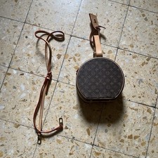 Louis Vuitton borsa a tracolla ovale Monogram tela/pelle marrone/beige