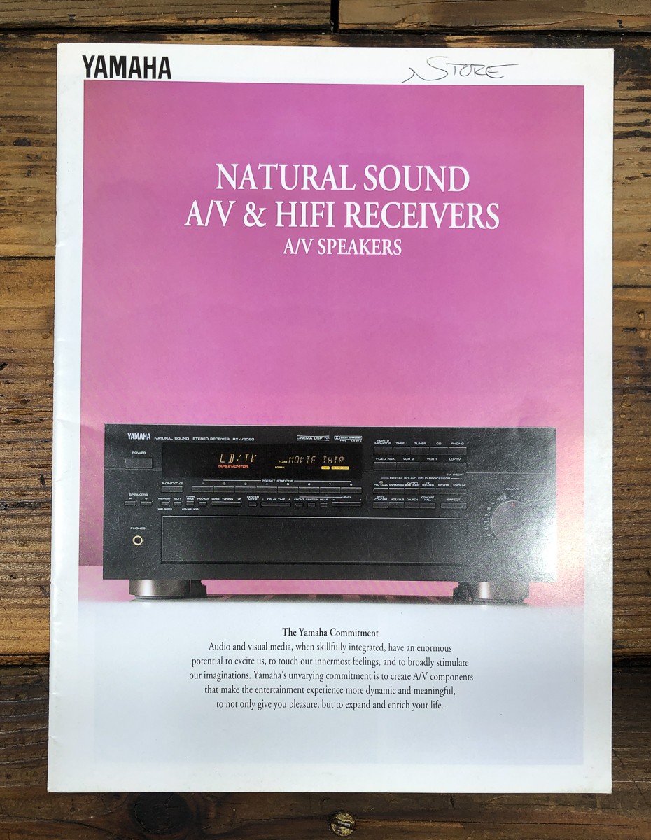 Yamaha  RX-V2090 -770 YST-SW500 CDV-870  19pg Dealer Brochure *Original*