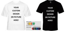 Custom Printed Personalized T-Shirt Add Your Own Photo Design Any Color