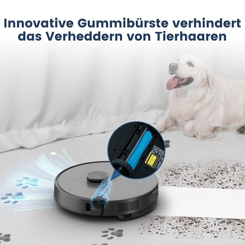 AIRROBO L50+ Saugroboter mit Wischfunktion und Absaugstation 240min, 5500PA APP - Bild 4 von 4