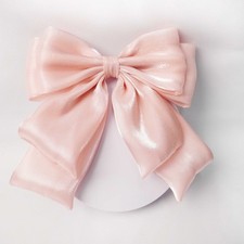 Mesh Bow Tie with Pin Shiny Bowknot French Retro Clothing Neck bow