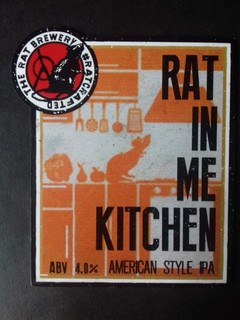 The Rat Brewery Hand Pump Badge: Rat In Me Kitchen (PC0954)