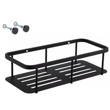 304 Stainless Steel Wall Mounted Bathroom Organizer Basket Rectangle Shower Cadd