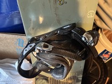 Burton Custom Snowboard Bindings With Bumper Adjustment/White Base Pads Sz Small