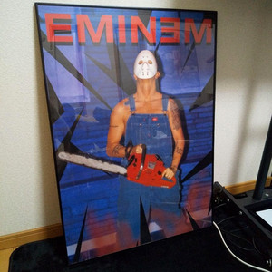 00s EMINEM ポスター 2000年 チェーンソー ジェイソン Eminem Poster 2000 | eBay