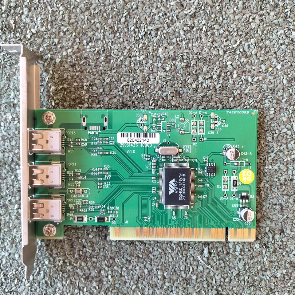 Controller FireWire 3 Porte VIA VT6306 Fire II IEEE 1394 Hamlet HFWCI A Card - Immagine 2 di 4