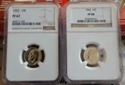 New ListingLot of (2) Silver Dimes - 1953 PF67 Dime, 1963 PF68 - NGC Graded - See pictures