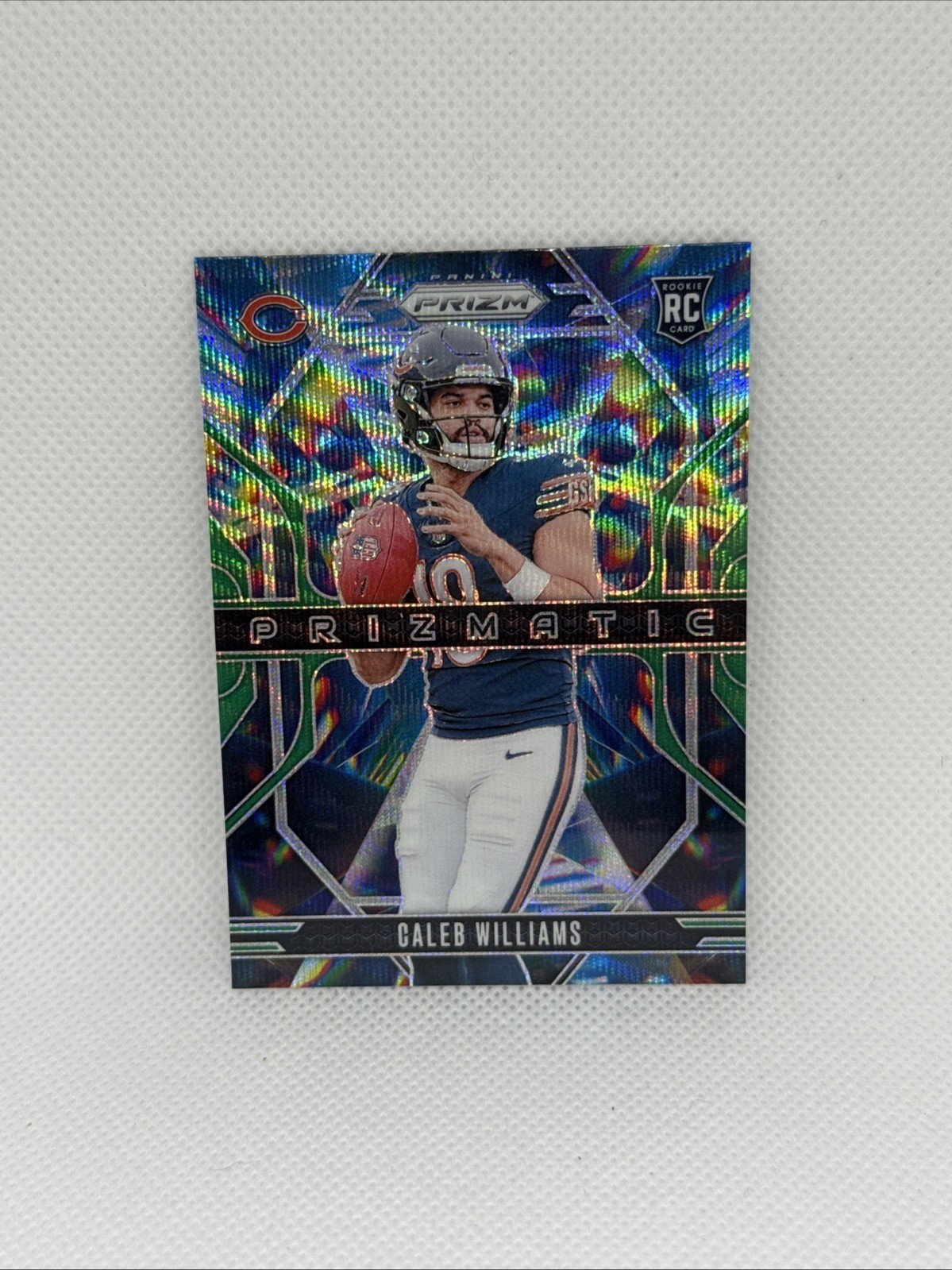2024 Panini Prizm - Prizmatic Caleb Williams #1 Green Ice Prizm (RC)