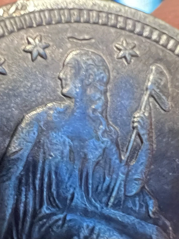 1873-P~ Seated Liberty 25c No Arrows Open 3 ~ Better  Date ~ VF++ Details  - Image 4 of 4