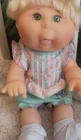 Mattel 12” Hard Plastic Cabbage Patch Baby Doll Blonde Hair 1996 VTG