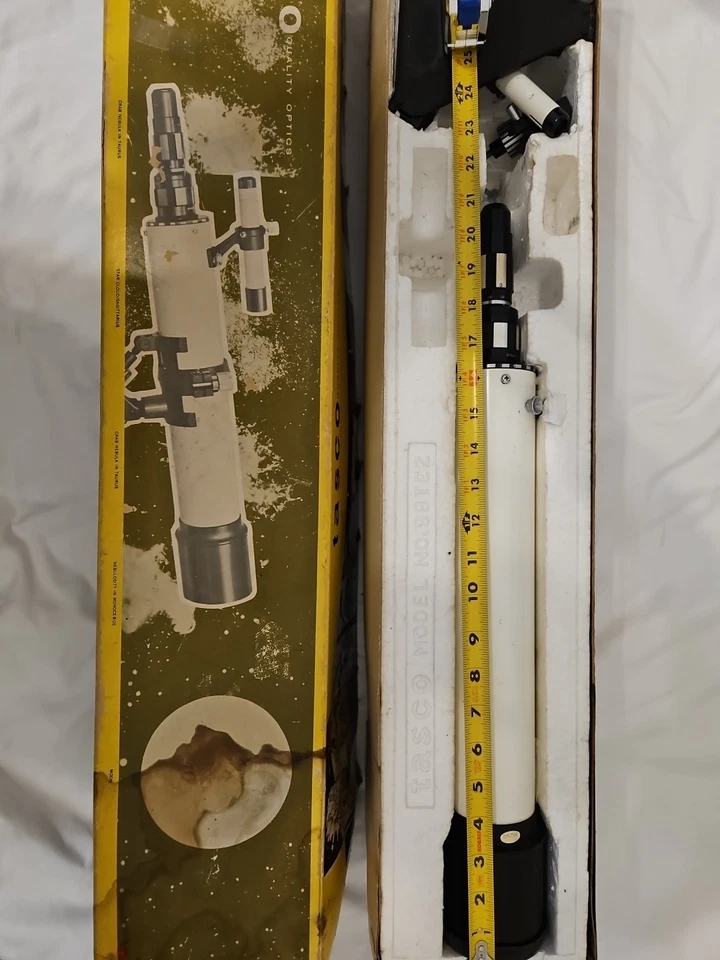 1966 tasco refractor telescope -made in Japan- original box/instruction manual - Image 3 of 4