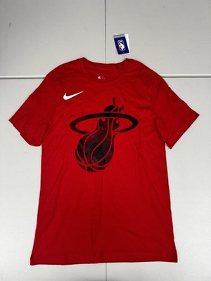 Nike Miami Heat City Edition Logo T-Shirt NBA Red NWT Pick Size $35