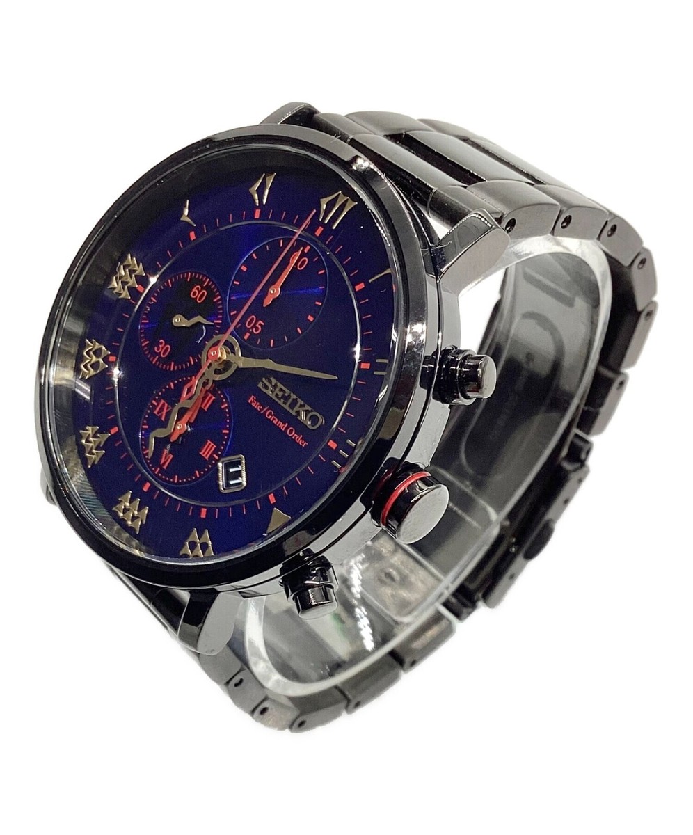 その他 shoco SEIKO × Fate Grand Order 7T92-HBRO Men's Watch Purple Dial